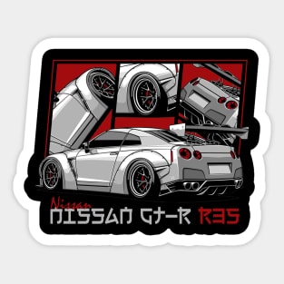 Nissan GTR R35, GT-R, JDM Car Sticker